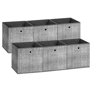 SONGMICS Aufbewahrungsboxen grau 30,0 x 30,0 x 30,0 cm, 1 St.