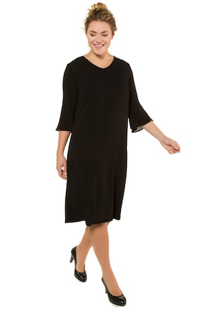 Große Größen Kleid Damen (Größe 56, schwarz) | Ulla Popken Casual Kleider Viskose