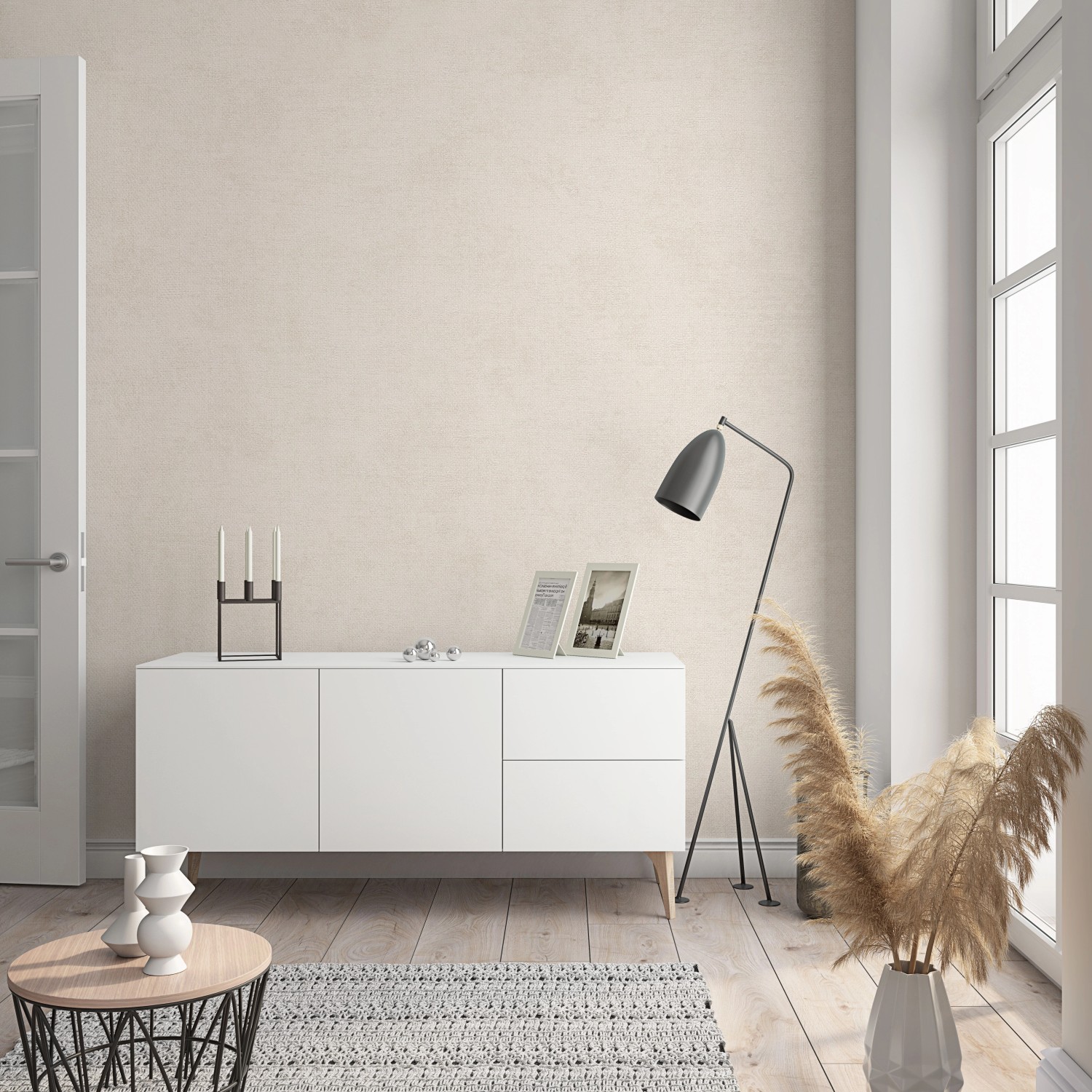 Marburg Vliestapete Shades Uni Beige-Creme FSC®