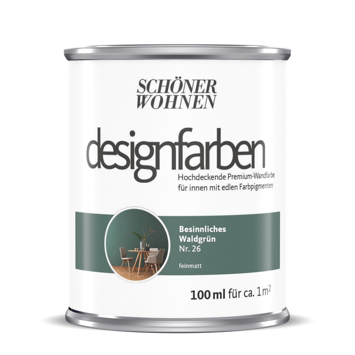 Schöner Wohnen Designfarben Besinnliches Waldgrün 100 ml