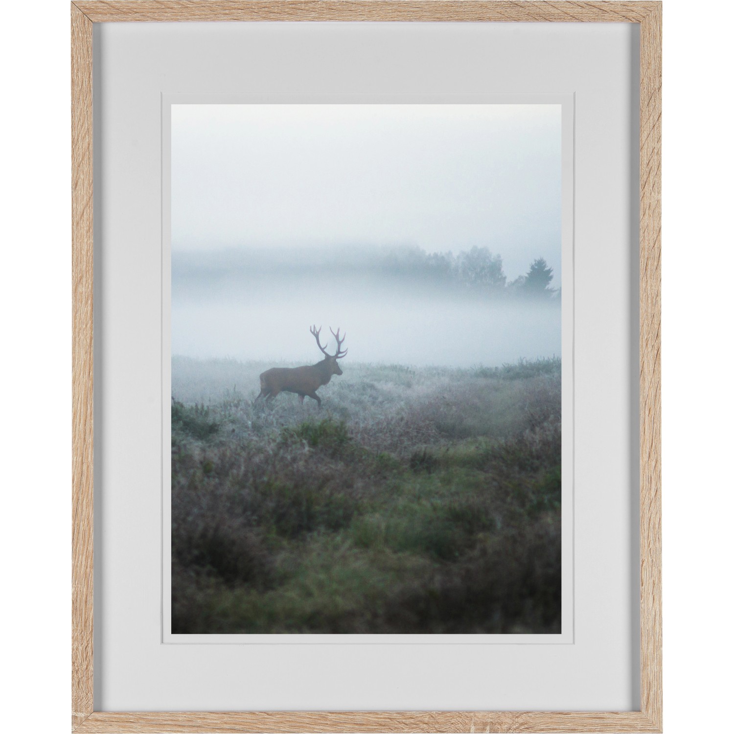 MDF-Bilderrahmen Breit Eiche Gekälkt 40 cm x 50 cm