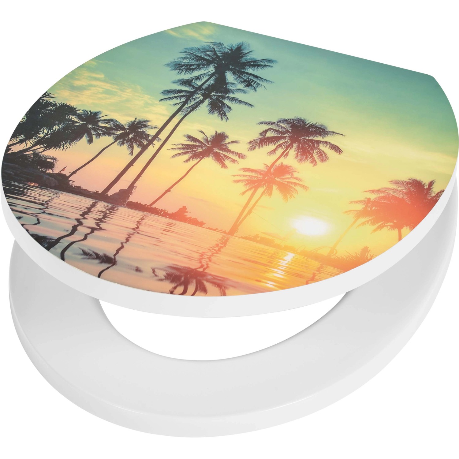 baliv WC-Sitz Acre Duroplast Palmenmotiv