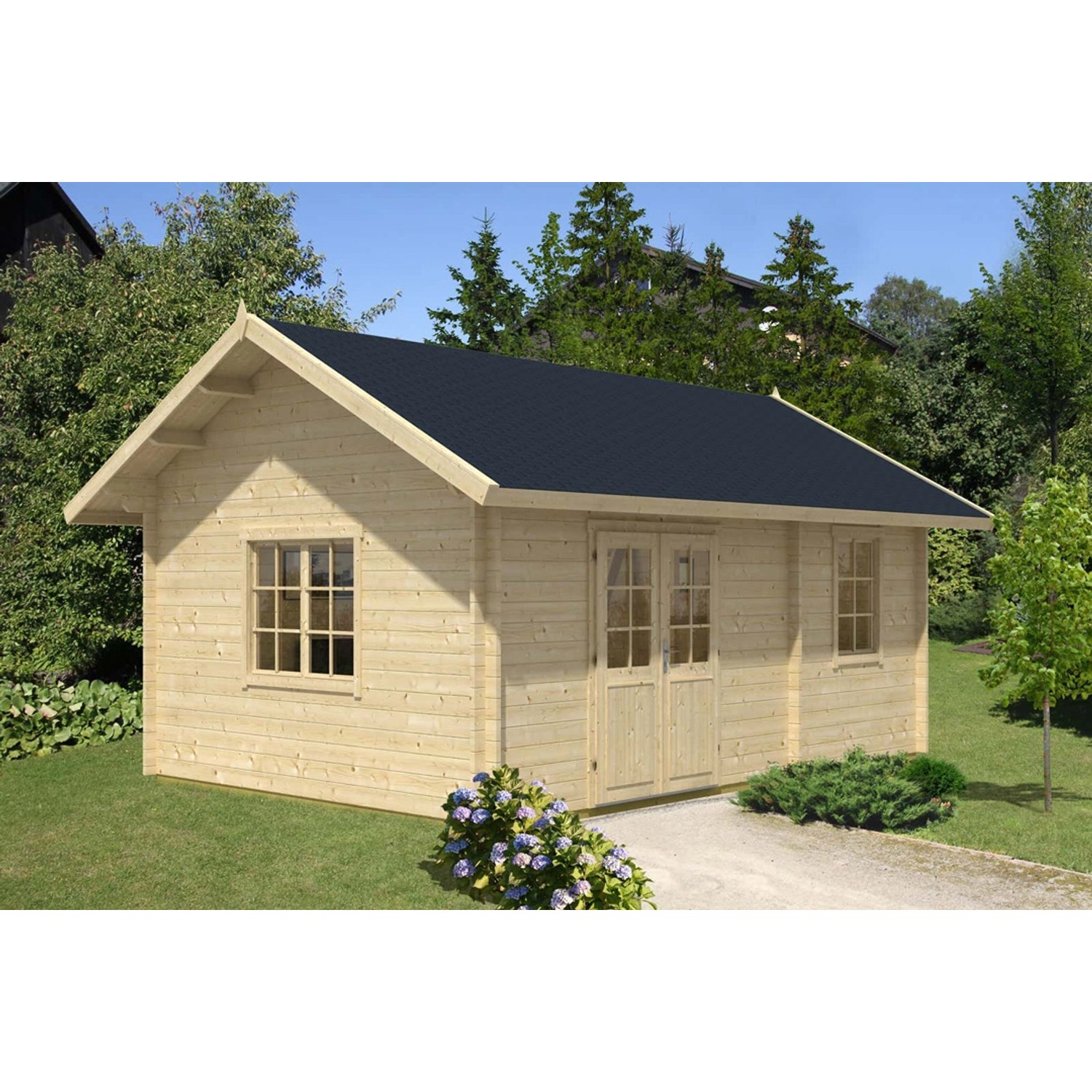 Alpholz Gartenhaus Arizona 678 cm x 490 cm Imprägniert Pinie