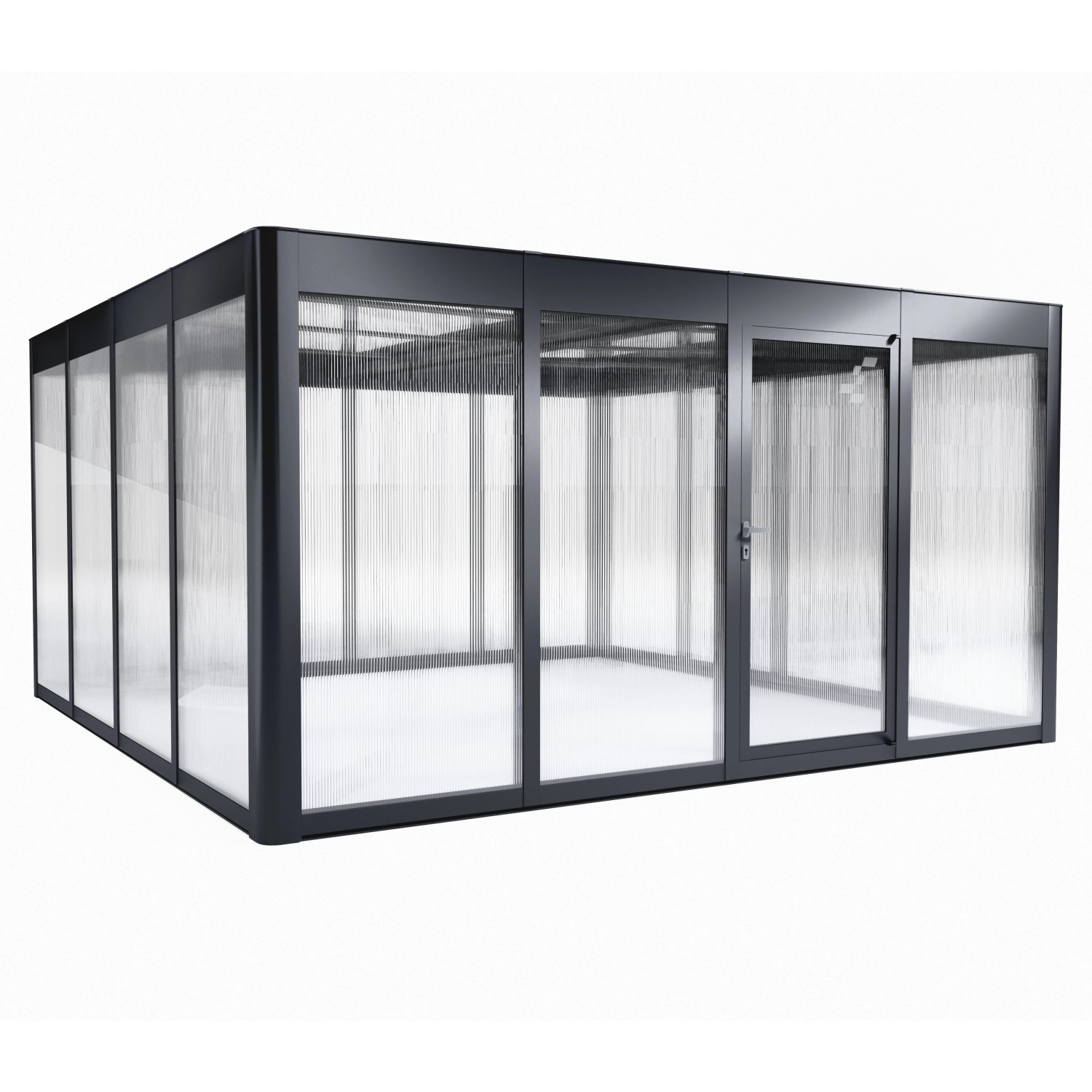 SunElements Gewächshaus SunGarden Anthrazit 19,6 m²