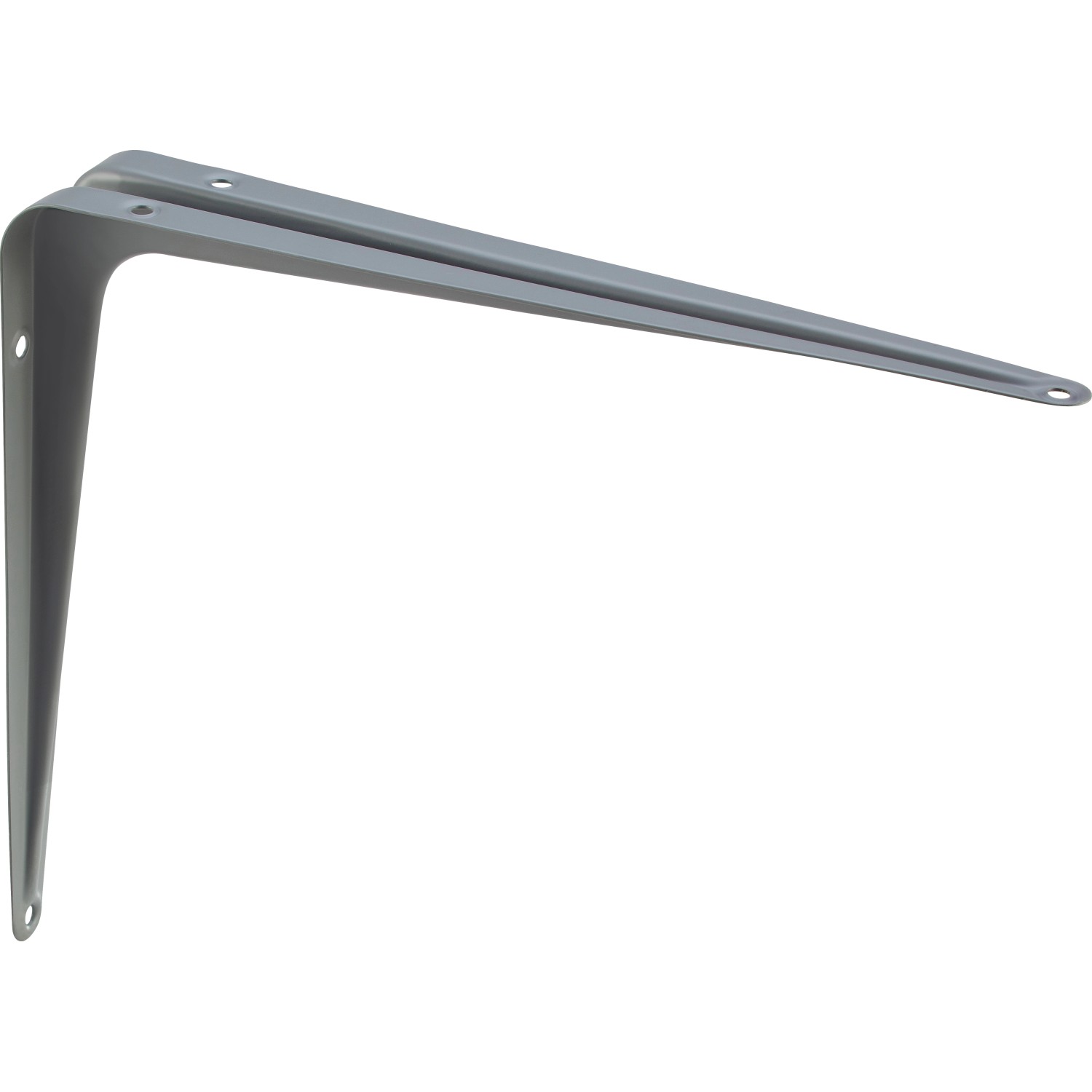 Stahlblech-Konsole 10 cm x 7,5 cm Alugrau