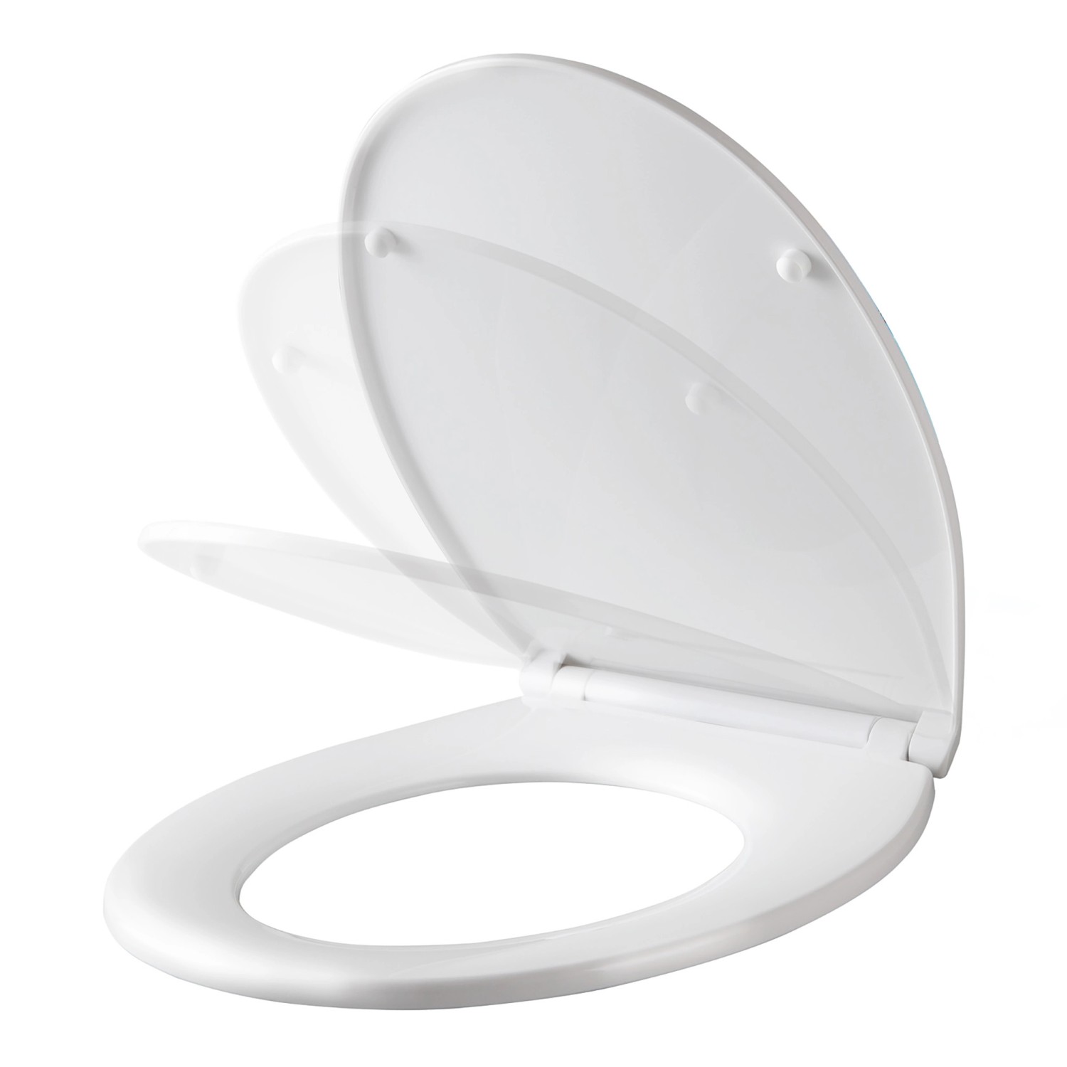 Sanfino Thermoplast WC-Sitz O-Comfort mit Absenkautomatik & abnehmbar