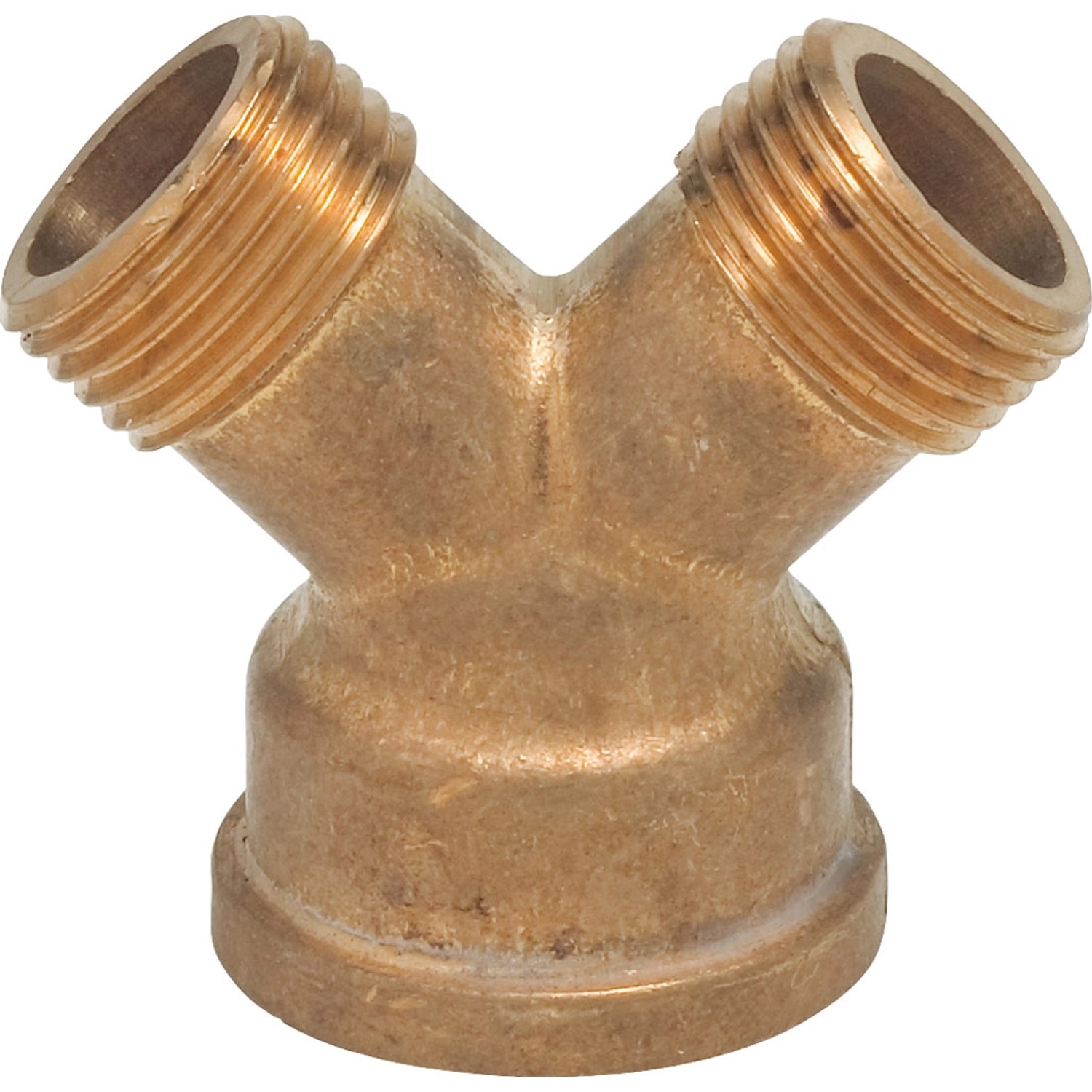 2-Wegeverteiler für Schlauchanschlussstücke Messing