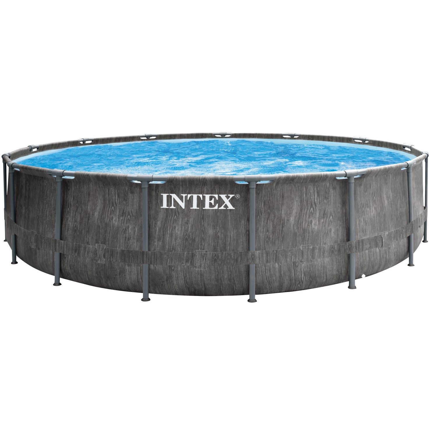 Intex Premium Frame Pool Set Prism Greywood Ø 457 cm x 122 cm