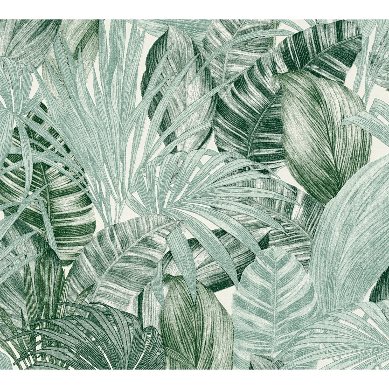 AS Creation Tapete Pop Up Panel Selbstklebend Floral 250 x 52 cm Grün-Weiß FSC®