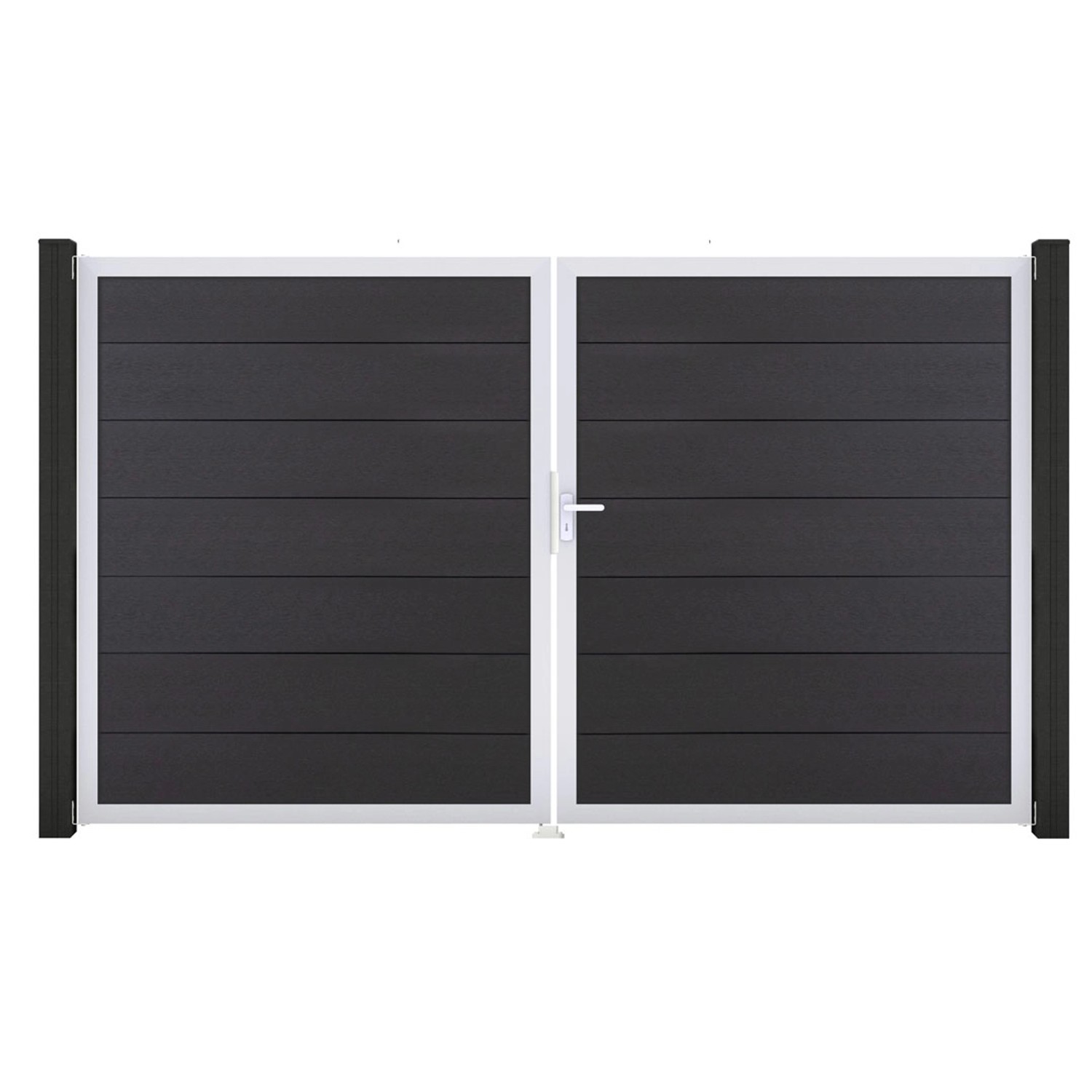 GroJa Steckzaun Tor Grande DIN Rechts EV1 Anthrazit