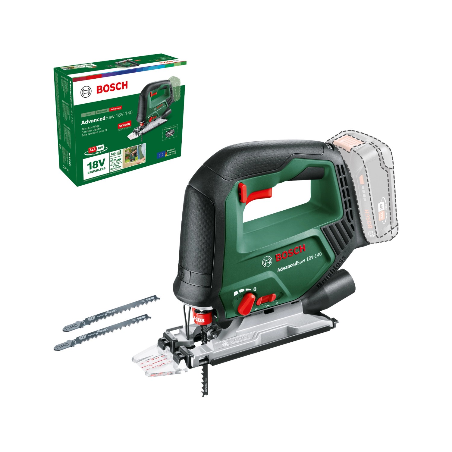 Bosch Akku-Stichsäge Advanced-Saw 18 V-140