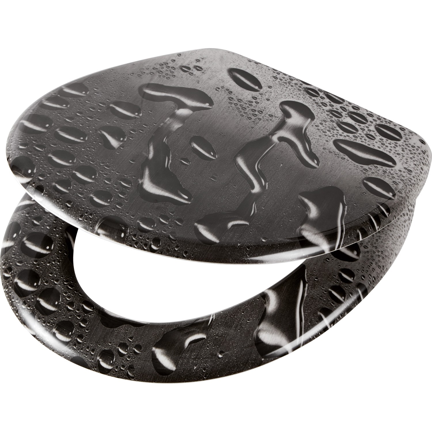 baliv WC-Sitz Lavayen mit Absenkautomatik Duroplast Tropfenmotiv