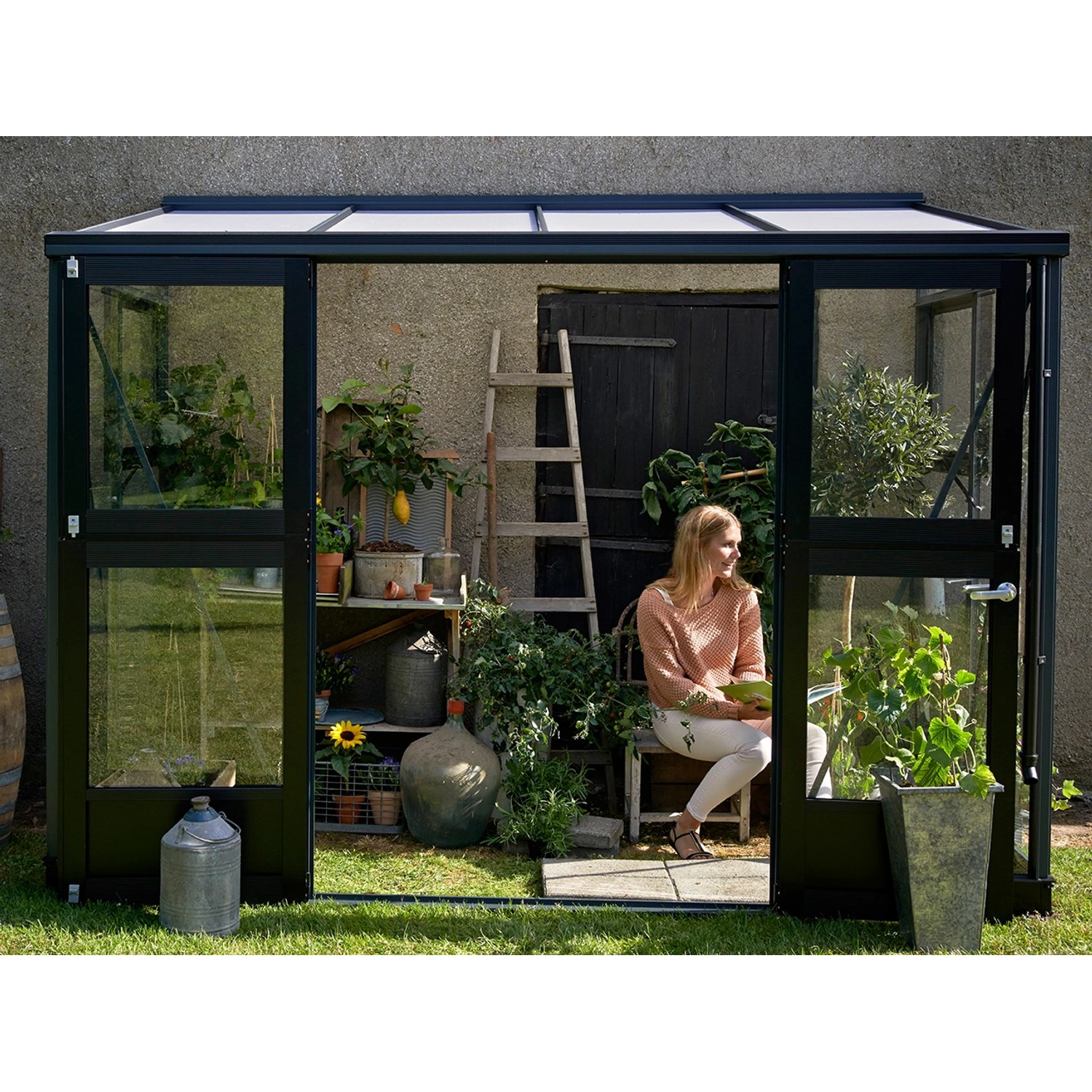 Juliana Gewächshaus Veranda 4 Anthrazit