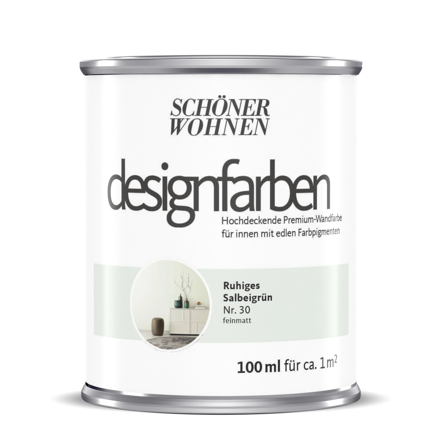 Schöner Wohnen Designfarben Ruhiges Salbeigrün 100 ml