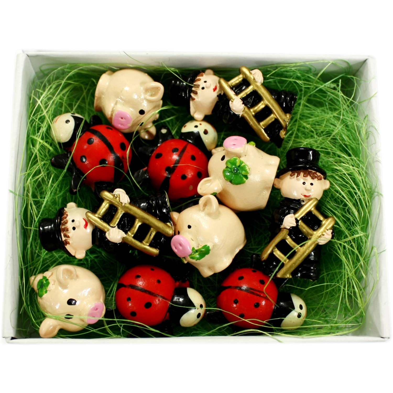 Weihnachtsdekoration Glücksbox 11er-Set