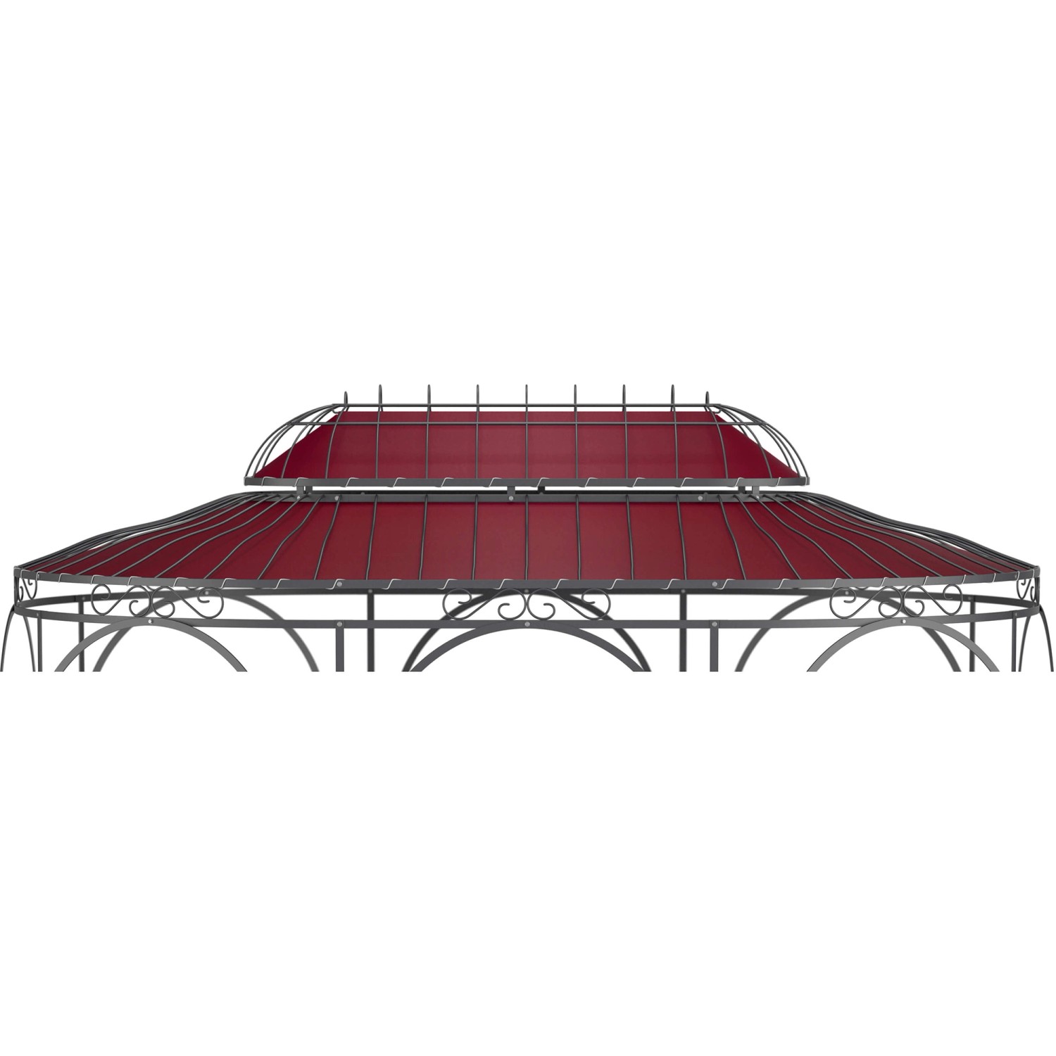 Eleo Sonnensegel Verona 440 cm x 285 cm für Pavillon Verona Weinrot