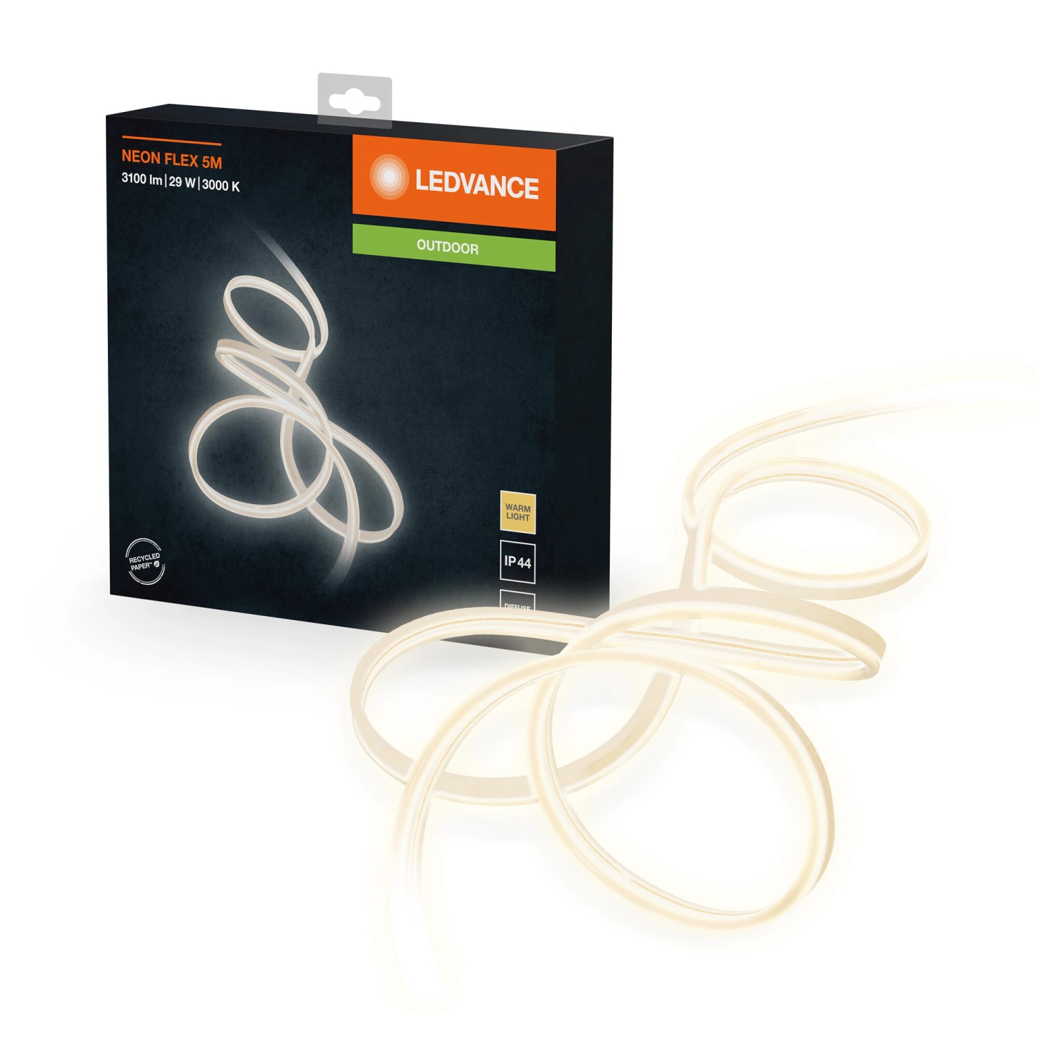 Ledvance LED-Strip Neon Flex 29 W 1.700 lm Warmweiß 500 cm