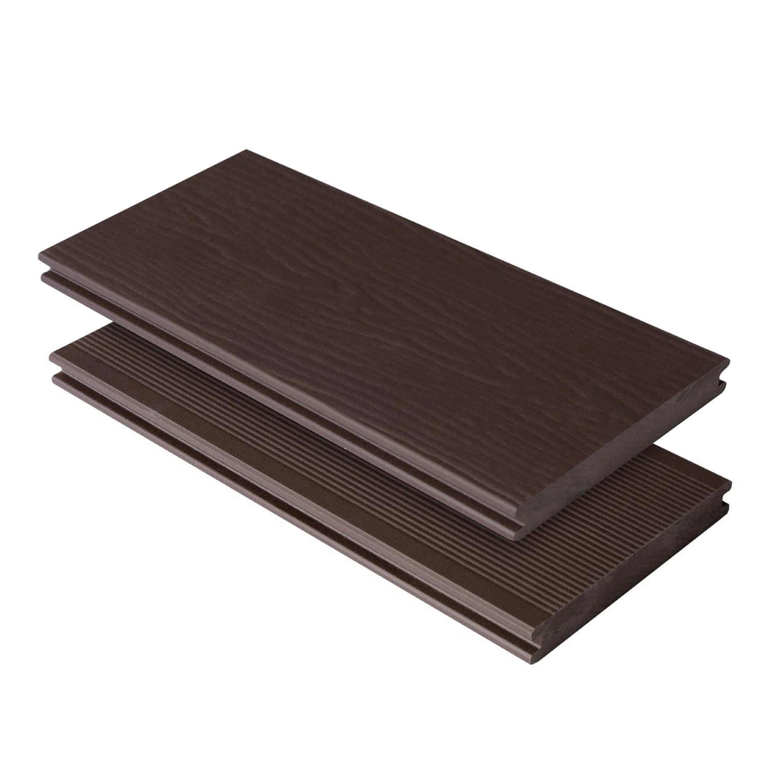 Kovalex Terrassendiele WPC Massiv Schokobraun 300 cm x 14,5 cm x 2 cm