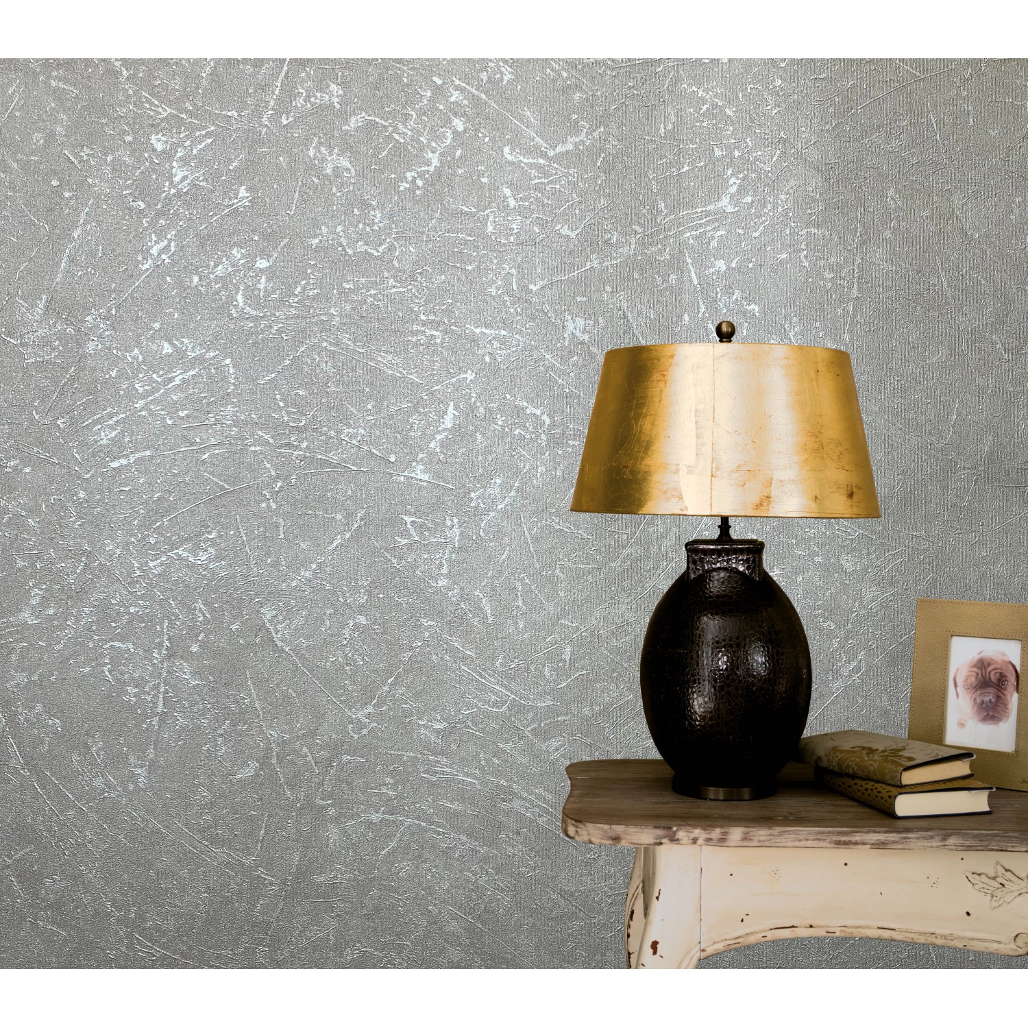 Marburg Vliestapete Vintage Deluxe Betonoptik Grau-Pearl FSC®