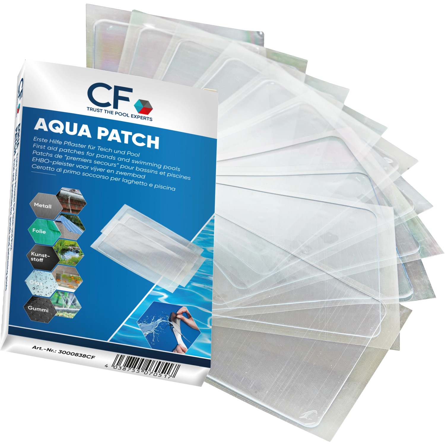 CF Pflaster Aqua Patch für Teich und Pool 10 Stück