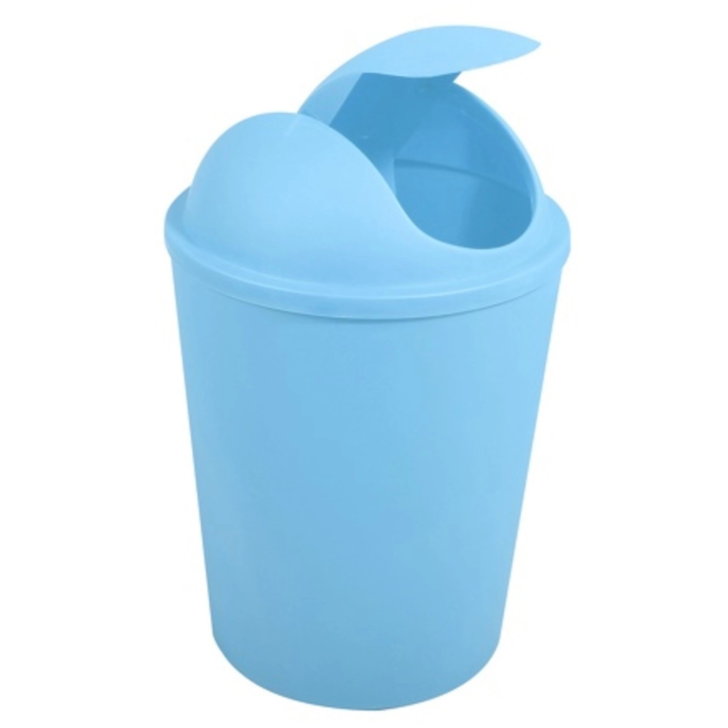 MSV Mülleimer mit Schwingdeckel Ako 5,5 l Himmelblau