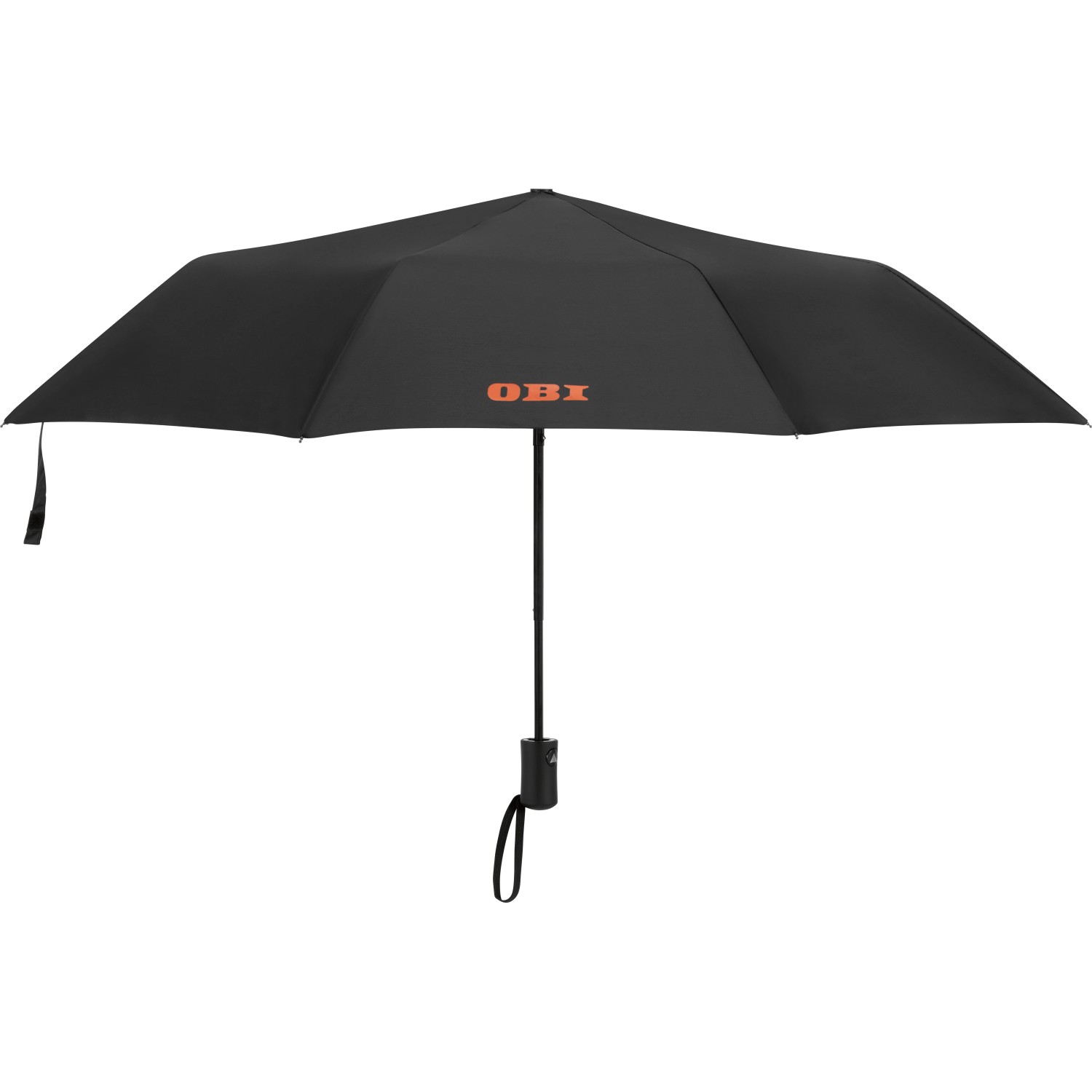 OBI Regenschirm Halbautomatisch Schwarz Ø 98 cm