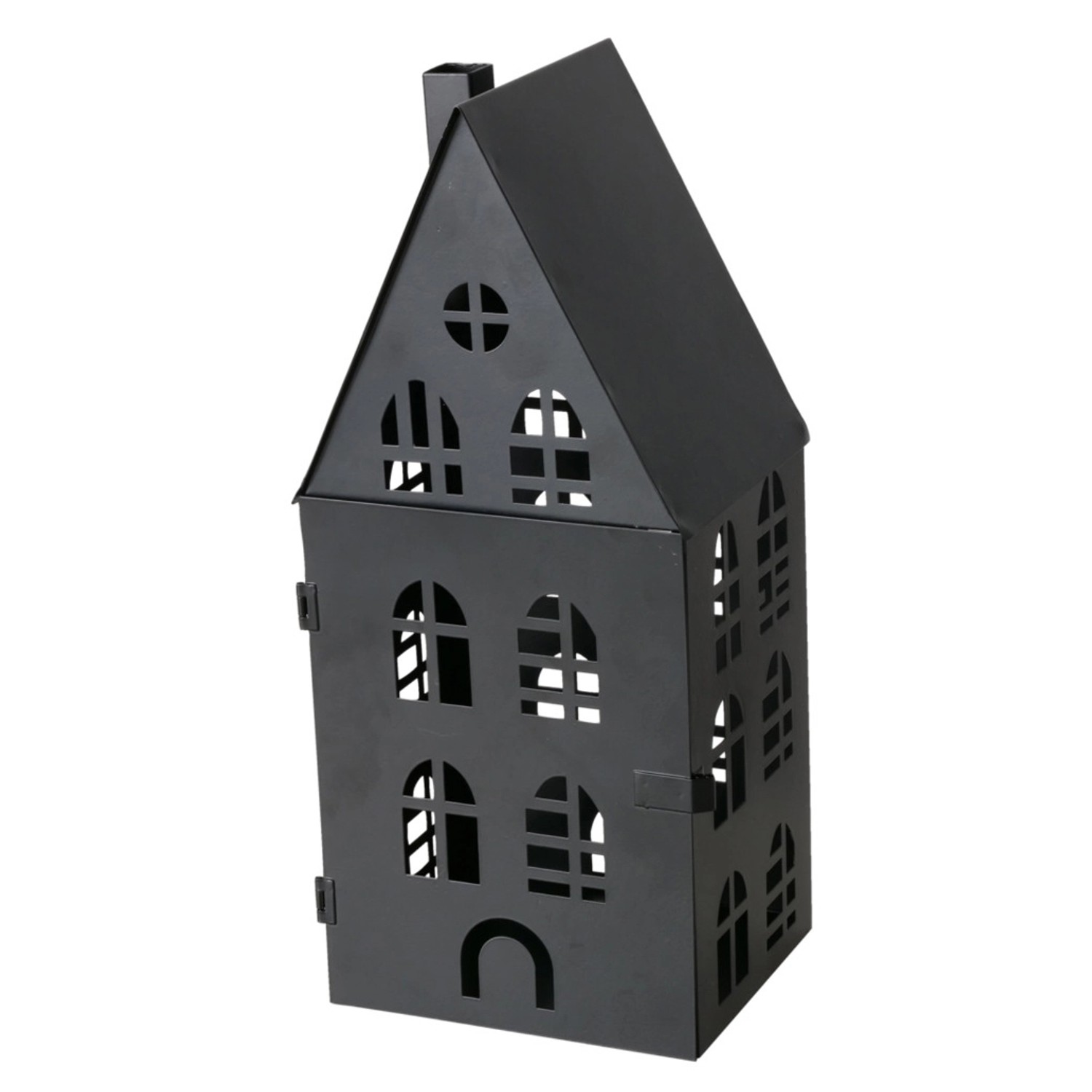 Boltze Laterne Dover Groß 35 cm x 13 cm x 15 cm Schwarz