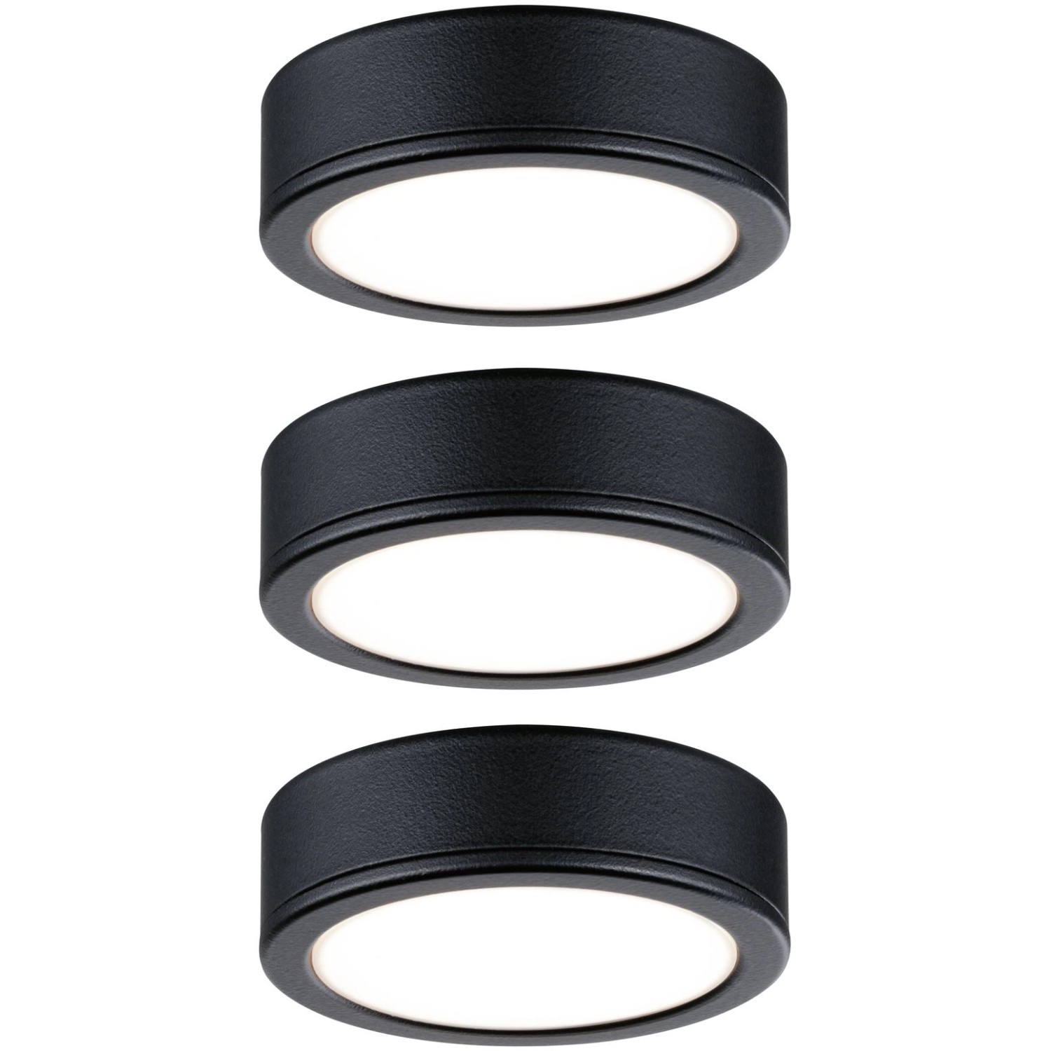 Paulmann Möbel Set Pukk 3x3W 210lm 12/230V 2700K Kunststoff/Schwarz