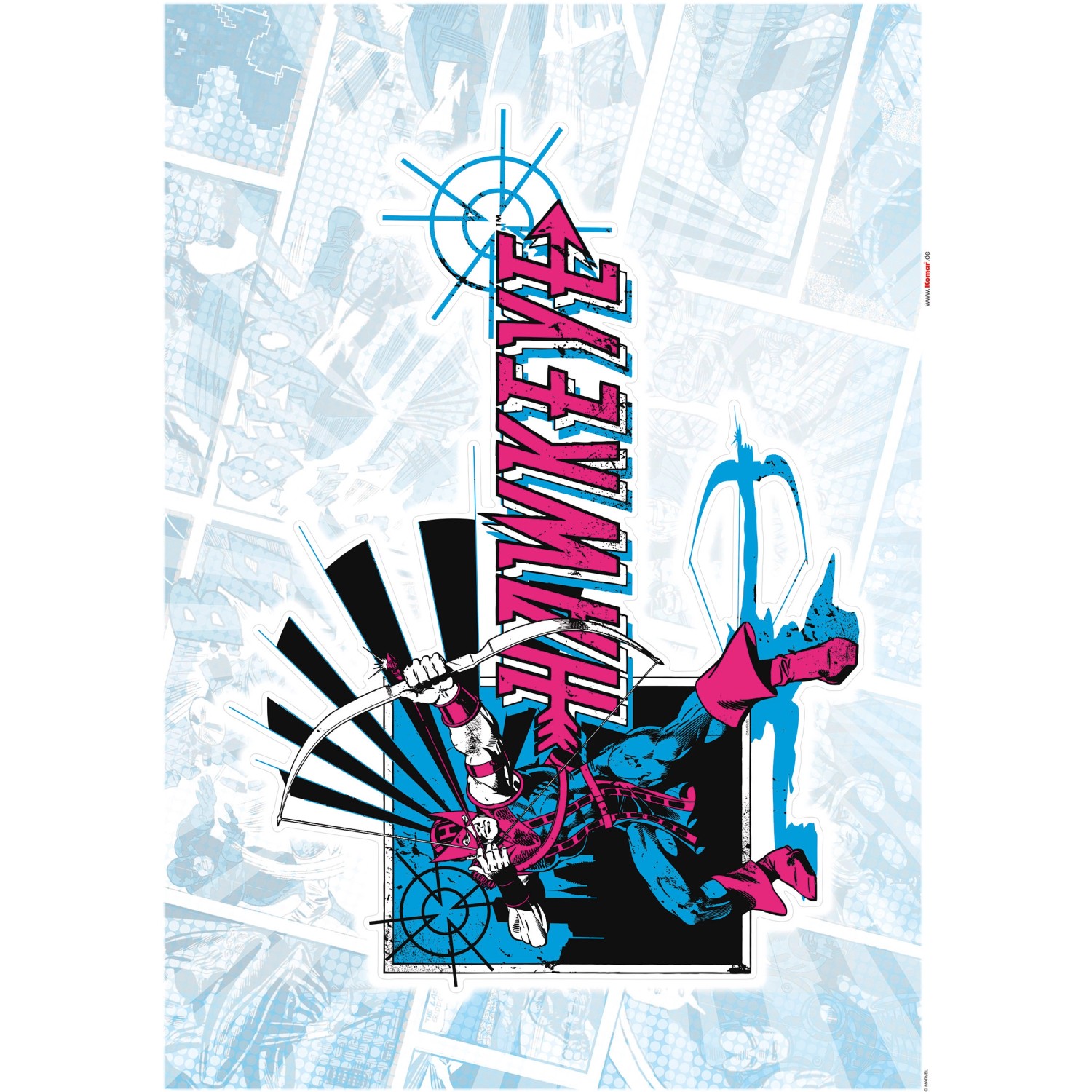 Komar Deko-Sticker Hawkeye Classic 50 x 70 cm gerollt