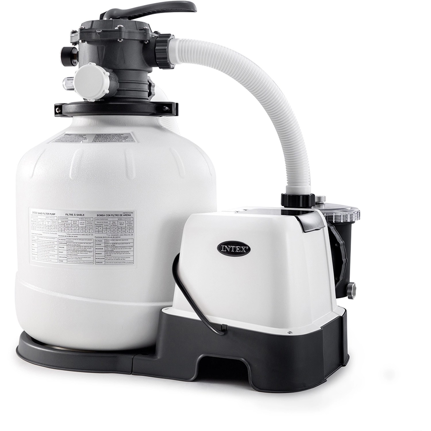 Intex Krystal Clear Sandfilteranlage und Salzwassersystem ECO-20220-2