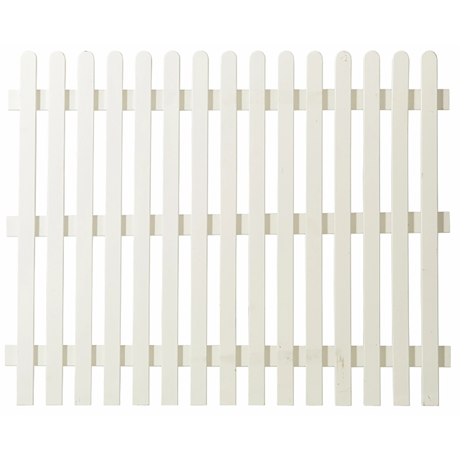 Plus Holz Vorgartenzaun Retro Nadeholz Weiß 150 x 120 cm