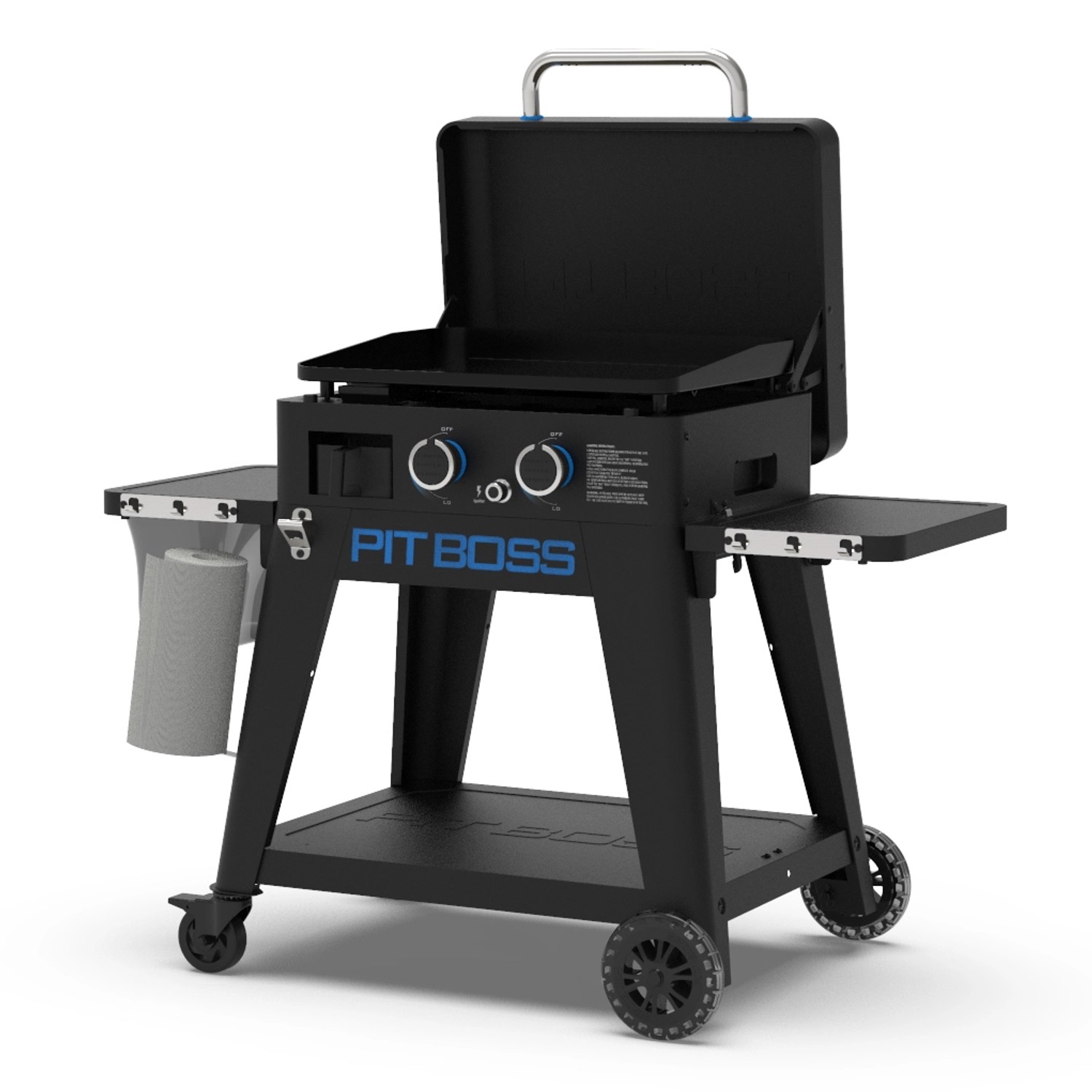 Pit Boss Gasgrill Ultimate Plancha Lift-Off mit 2-Brenner Schwarz-Weiß