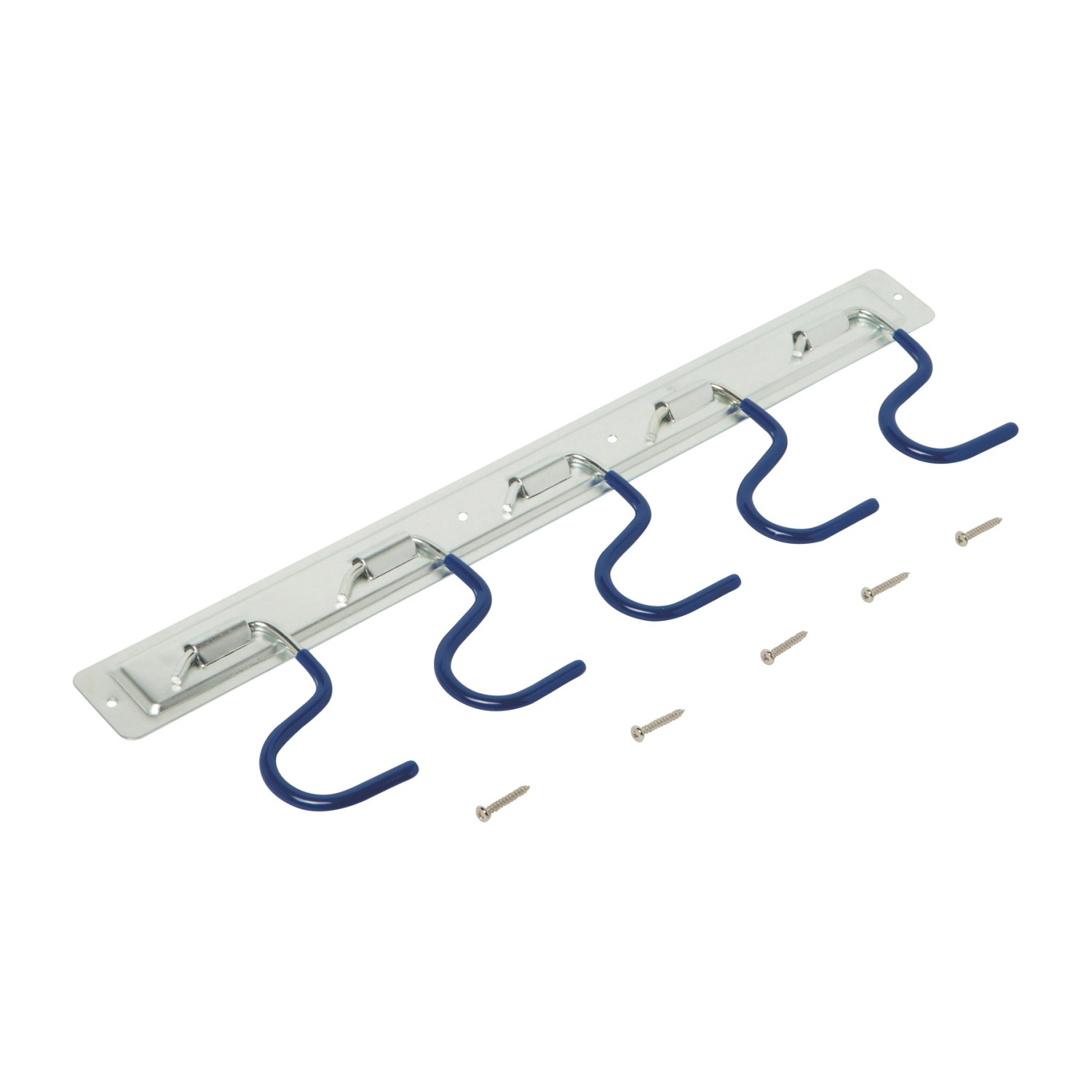 LUX-TOOLS Geräteleiste mit PVC-Beschichtung 5 Haken