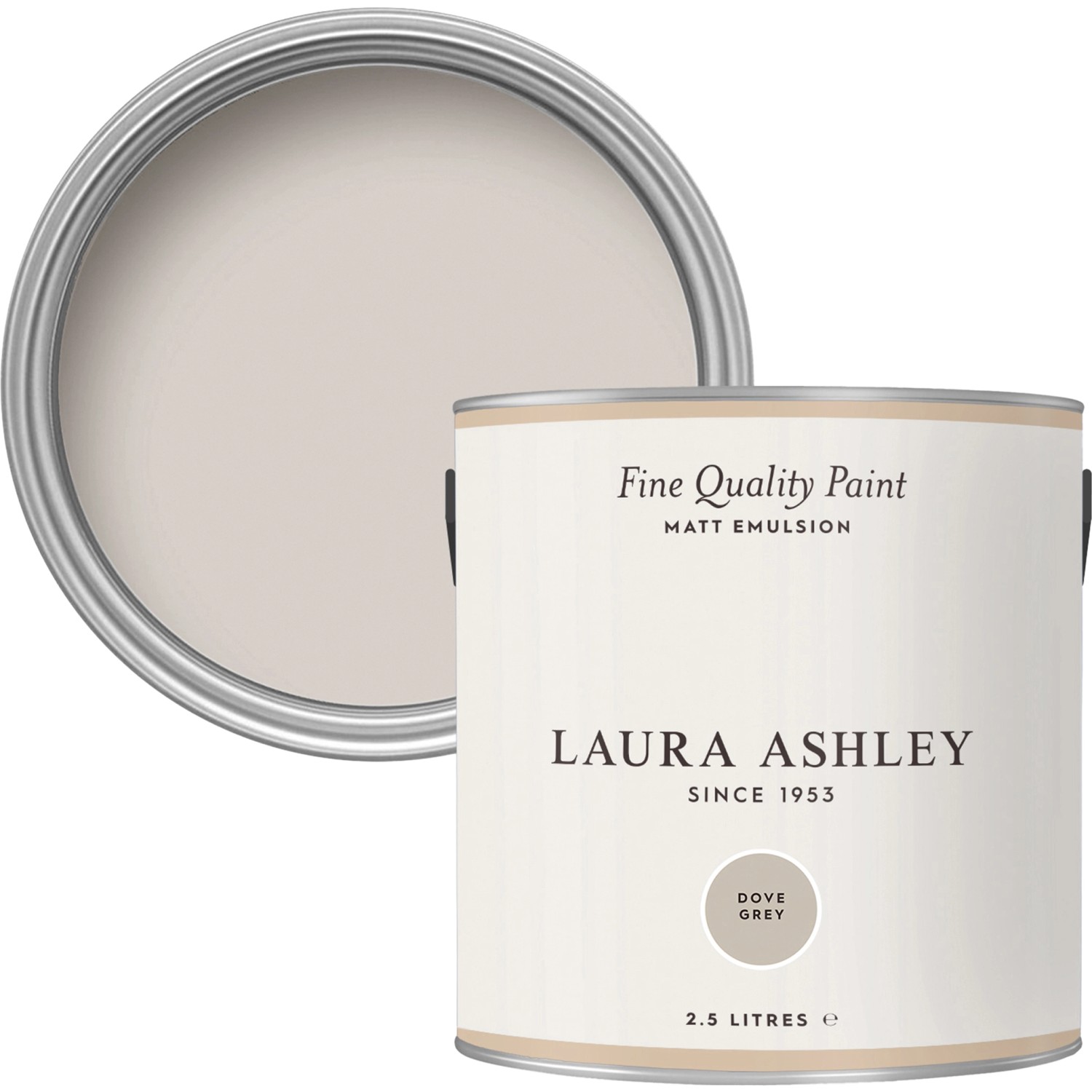 Laura Ashley Wandfarbe Dove Grey Grau 2,5 l