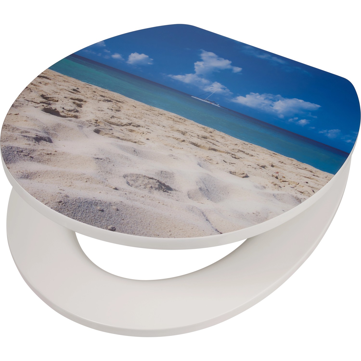 baliv WC-Sitz Samaria mit Absenkautomatik MDF Holzkern Strand