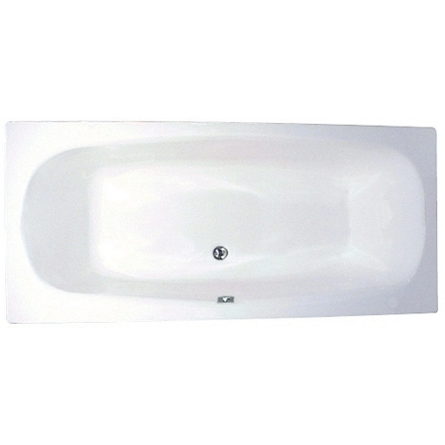 Sanoacryl Körperform-Badewanne Marbela 170 cm Weiß