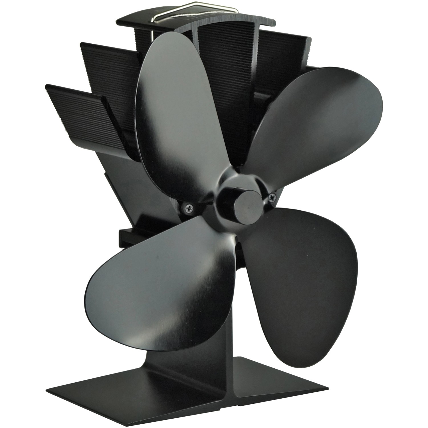 Firefix Kaminofen-Ventilator stromlos Schwarz