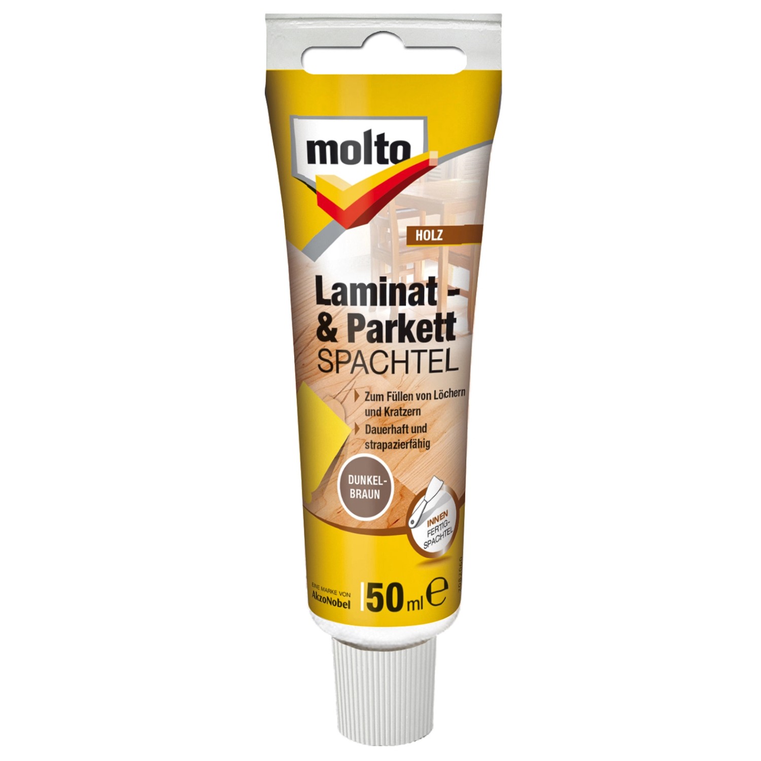 Molto Laminat- & Parkettspachtel Dunkelbraun 50 ml