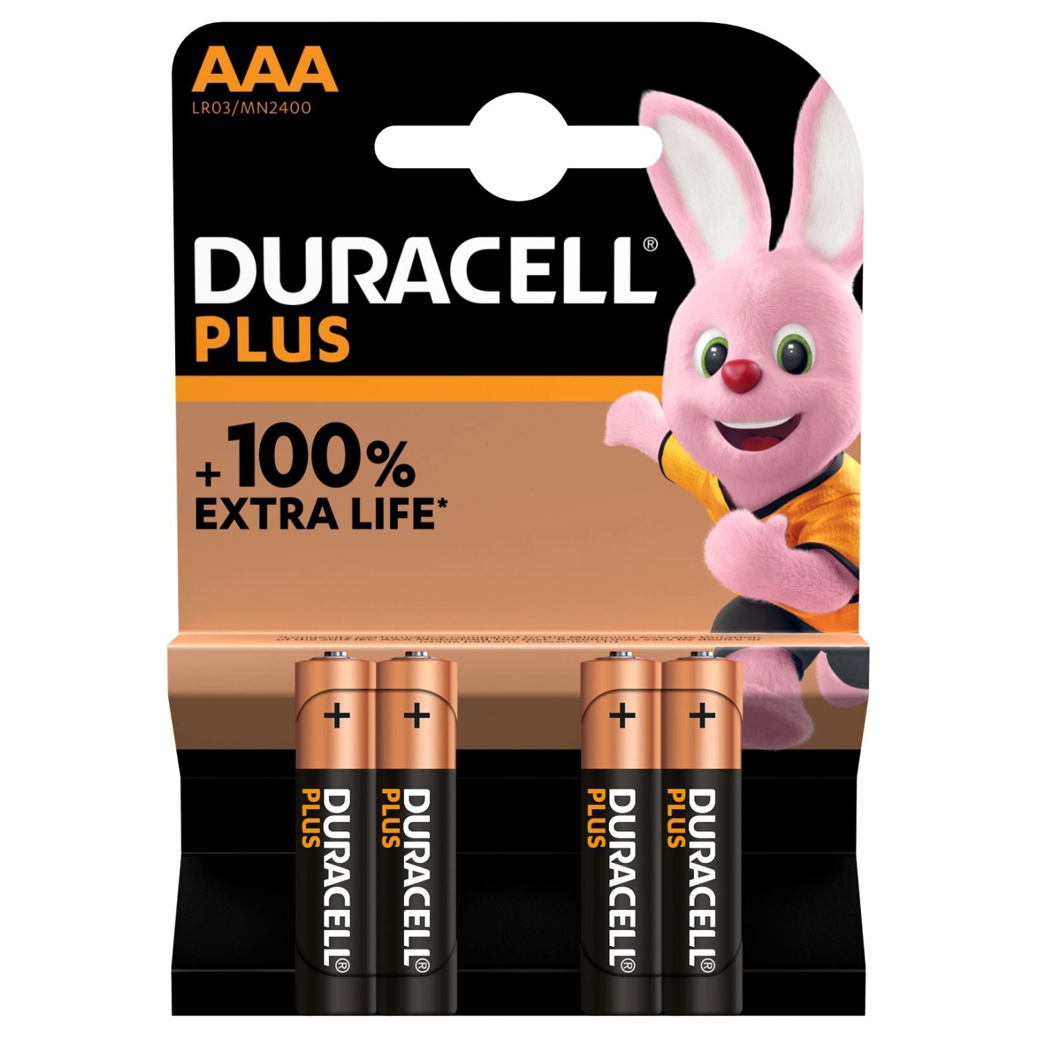 Duracell Alkaline Batterien AAA 1,5V MN2400/LR03 4er Pack