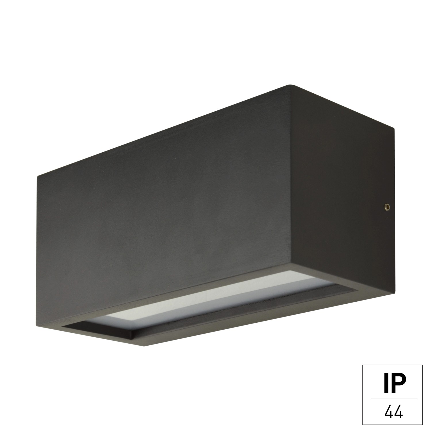 E2 Elektro Wandleuchte Drago Up-Down Anthrazit 25 cm x 10,3 cm x 11 cm