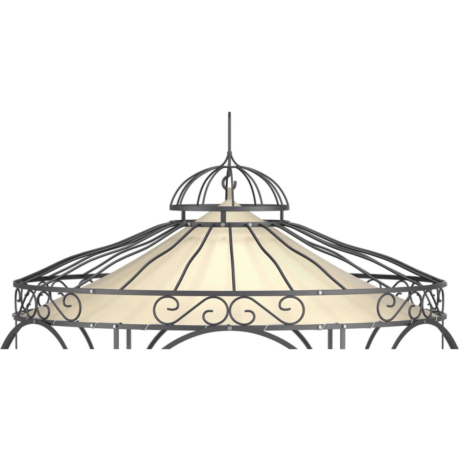 Eleo Sonnensegel Siena Ø 210 cm für Pavillon Siena Ecru