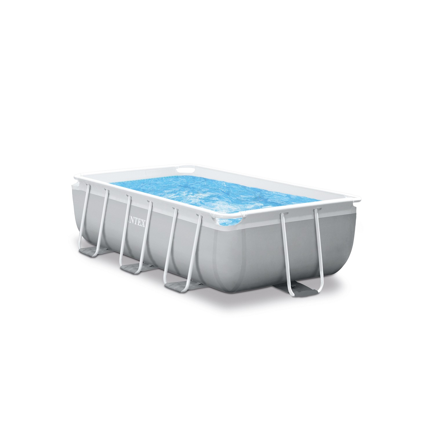 Intex Frame Pool-Set Prism Quadra 300 cm x 175 cm x 80 cm Grau