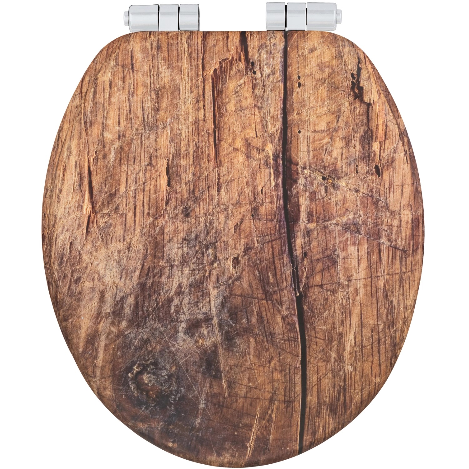 Wenko WC-Sitz Rustic mit Absenkautomatik Braun