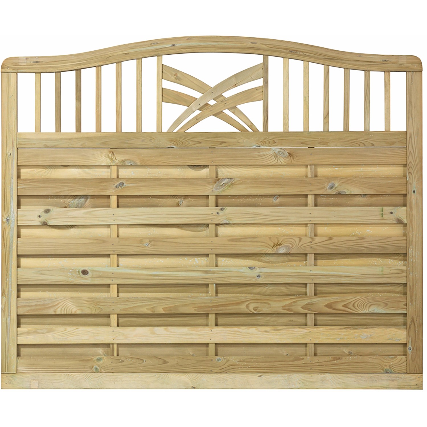 Plus Holz Sichtschutzzaun Rondo Nadelholz druckimprägniert 180 cm x 142/150 cm