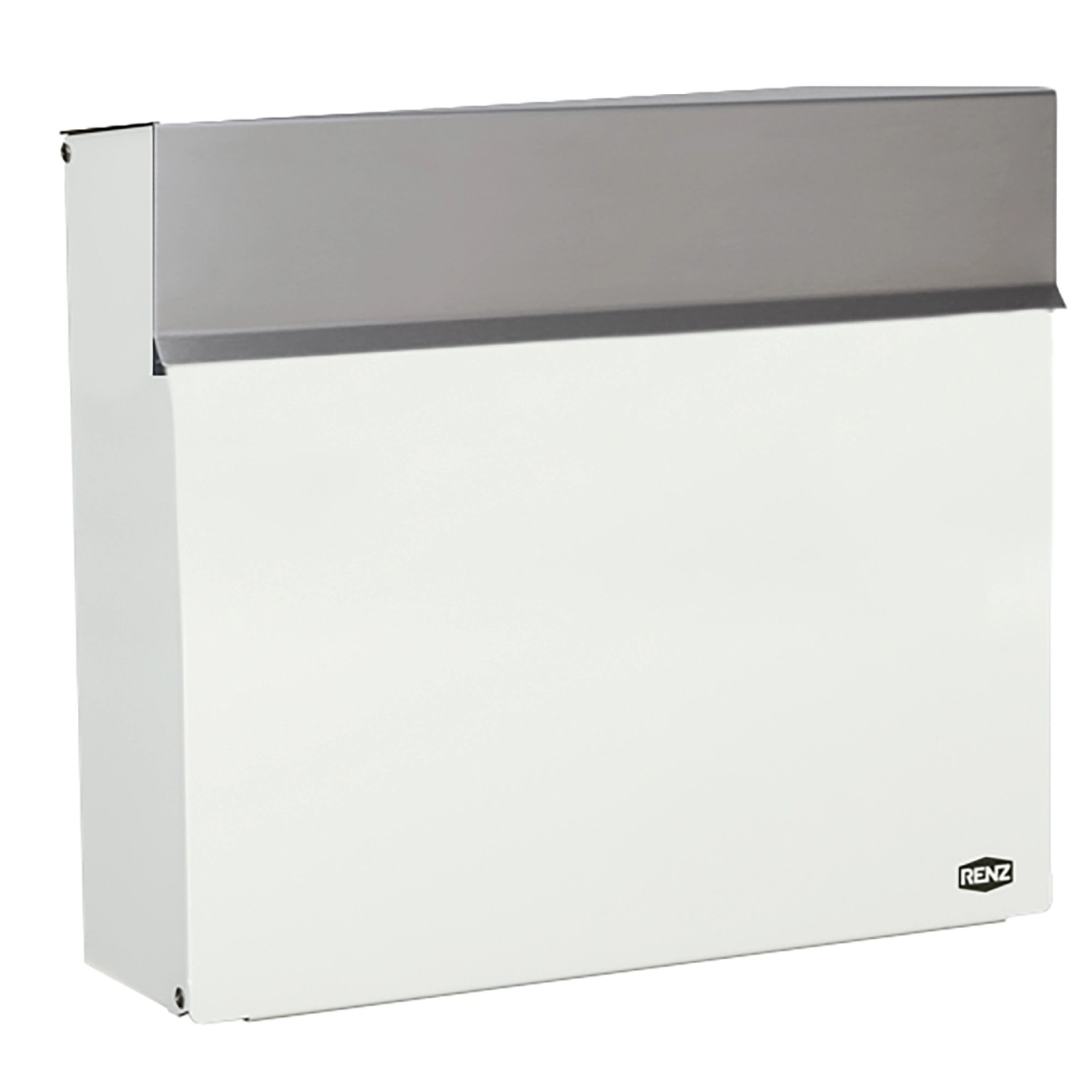 Renz Briefkasten Piazza S Weiß 31,3 cm x 37,5 cm x 11,5 cm
