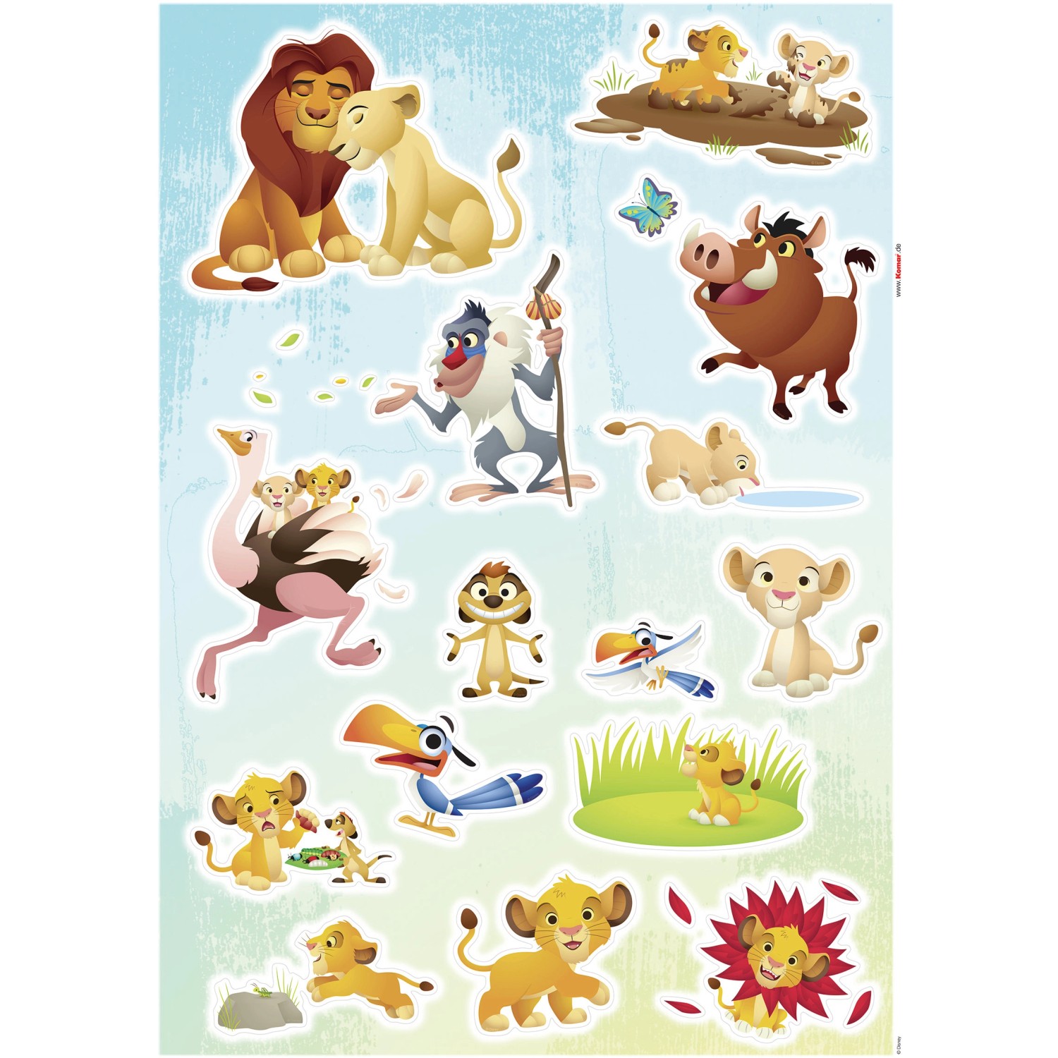 Komar Deko-Sticker Lion King Wildlife 50 x 70 cm