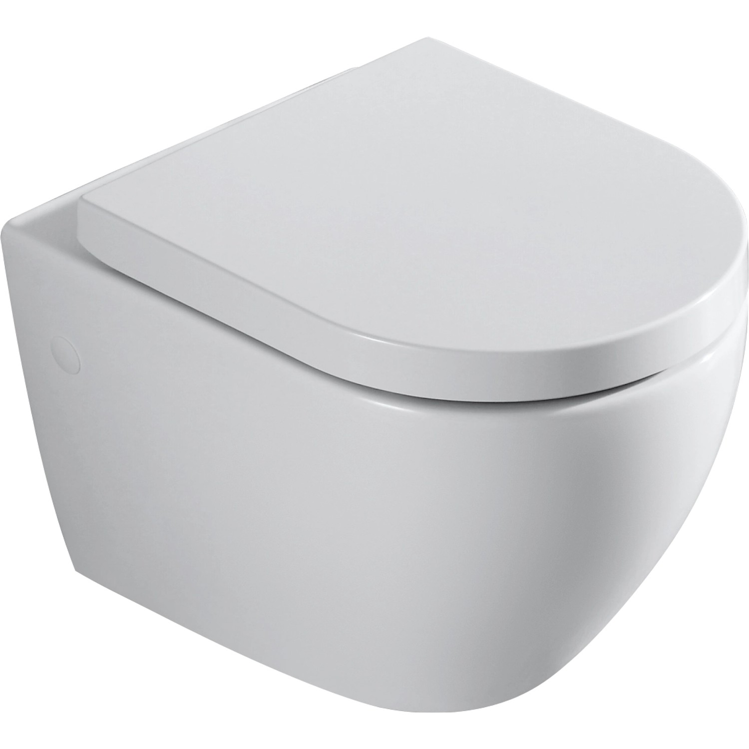 Verosan+ Wand-WC Rivo Tiefspüler Weiß Spülrandlos inkl. WC-Sitz