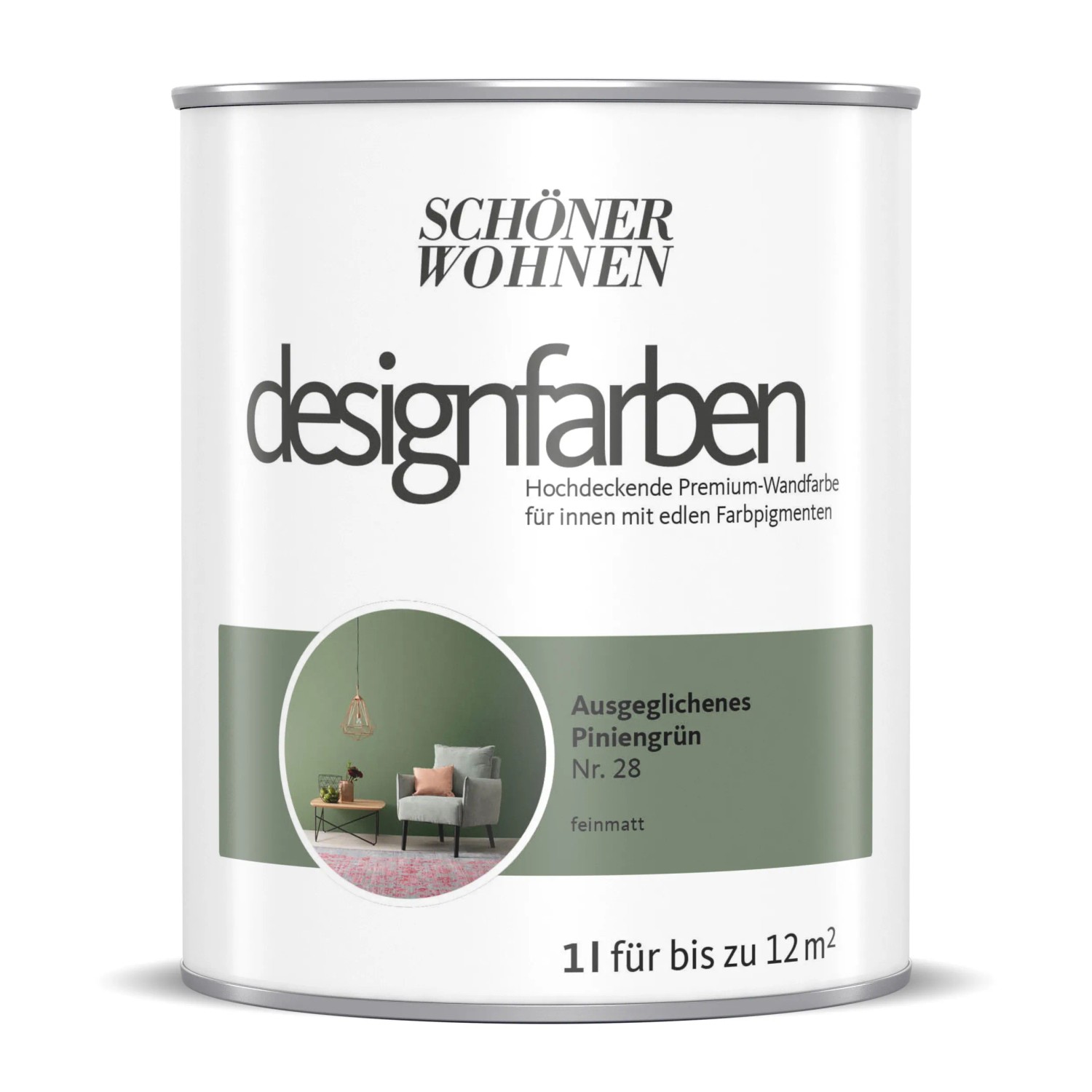 Schöner Wohnen Designfarben Ausgeglichenes Piniengrün 1 l