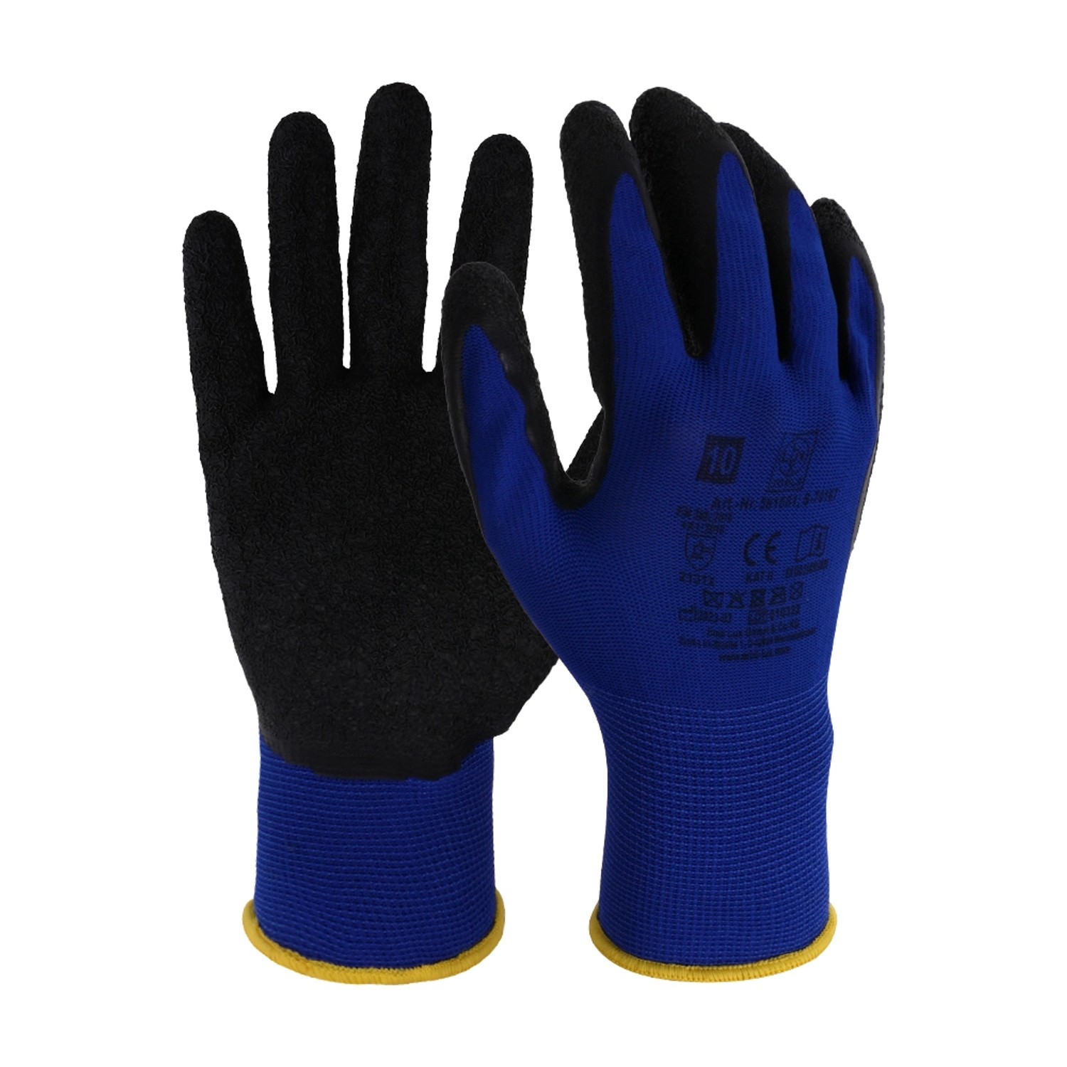 LUX Latex-Arbeitshandschuh Gr. 10 Blau