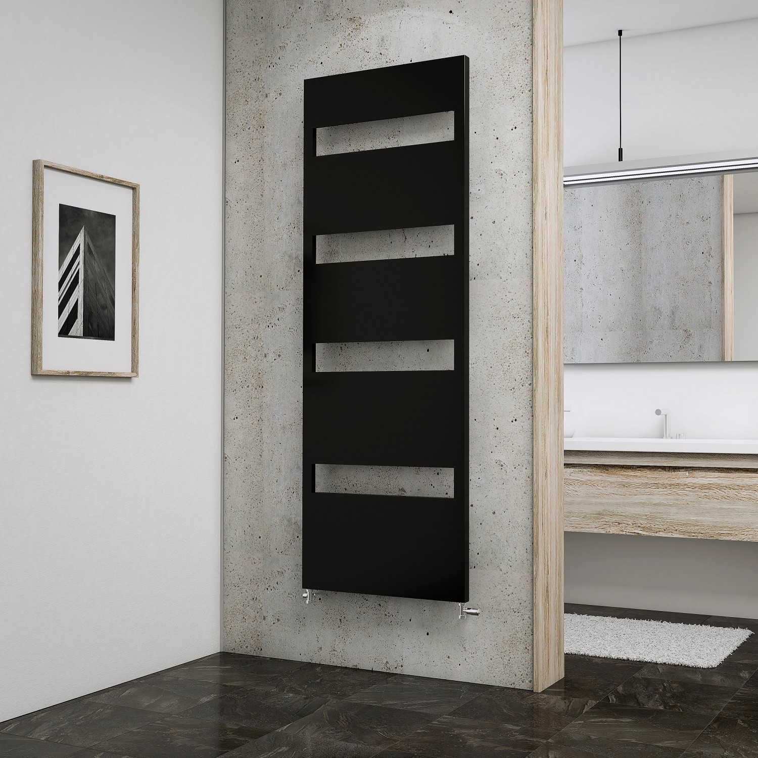 Schulte Design-Heizkörper Turin HxB 170,3x60,5 cm Anthrazit 691 W